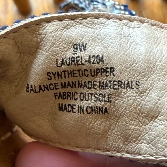 Pretty Blue Beaded Sandals - Picture 3 of 4